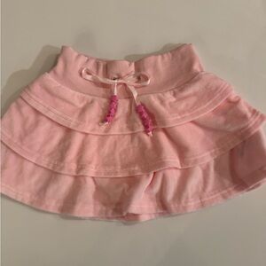 Lola and the Boys Pink Tiered Skirt